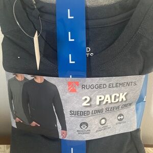 Rugged Elements sueded long sleeve crewneck t shirts